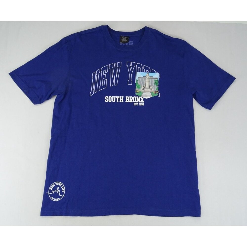 Dumbgood x NYC South Bronx New York City‎ T Shirt Size L Blue Graphic